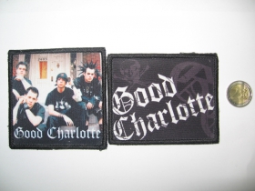 Good Charlotte ofsetová nášivka po krajoch obšívaná  cca. 9x9cm  cena za 1ks!!!